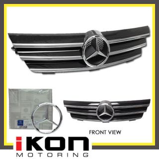 02 05 MERCEDES BENZ W203 C AMG ABS HOOD GRILLE GRILL+AUTHENTIC STAR 