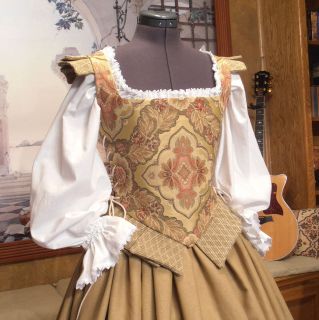   Elizabethan Gown Dress Middle~Merchant Class SCA Clothing Costume