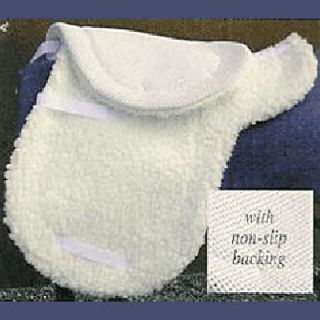 Newly listed Premium Fleece NON SLIP Close Contact Saddle Pad White