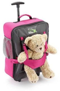 Cabin Max Bear Childrens luggage carry on trolley suitcase   Pink
