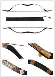 Archery Traditional China Turkish bow 45LBS Cobya Snakeskin longbow 