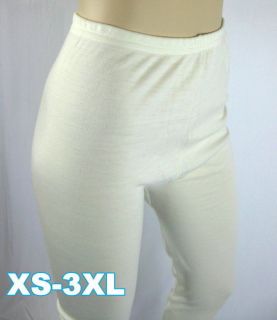 Inter Lock Women Girl Long Johns Pure Merino Wool Thermal Underwear XS 