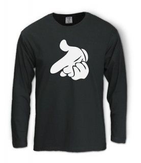 DRAKE MOUSE Long Sleeve T Shirt YMCMB HANDS YOLO INSPIRED CARTOON HIP 
