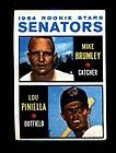 1964 TOPPS #167 LOU PINIELLA / MIKE BRUMLEY SENATORS ROOKIE STARS NM 