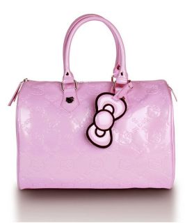 AUTHENTIC  Loungefly ~ HELLO KITTY LIGHT PINK EMBOSSED CITY BAG 