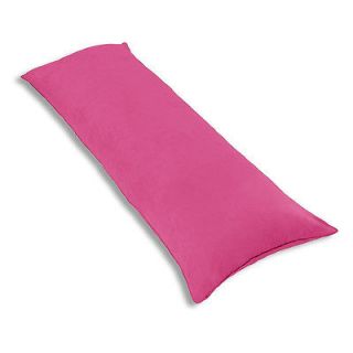   PC Pink Body Pillow Zippered Case Soft Micro Suede New 20x54 B19158
