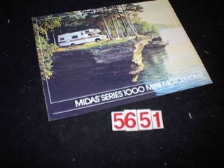 midas mini series 1000 motorhome sales brochure rv time left