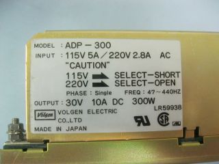 Volgen ADP 300 115/220 VAC / 30VDC @10A AC/DC Power Supply