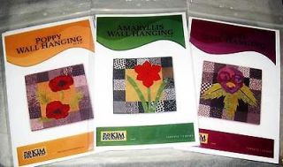 Kim Maticiw Sewing / Quilting Patterns POPPY ~ PANSY ~ AMARYLLIS 