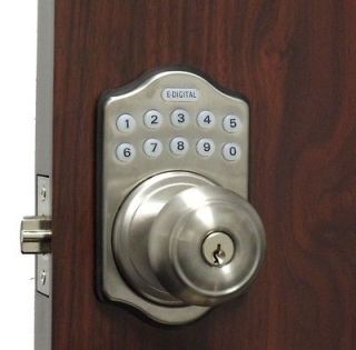 Digital Electronic Keypad Keyless Door Lock Programmable Round Knob SC