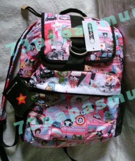 RARE* NWT Tokidoki CITTA ROSA SCUOLA Backpack Rucksack Pink Bag MOTOR 