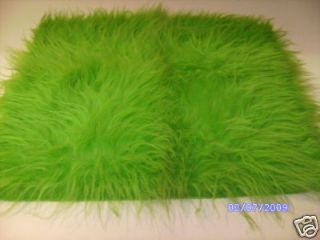 grinch costume long green fur fabric 18 x20 46cmx51cm time