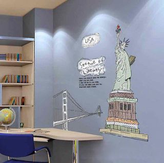 Statue of Liberty in US wall Decals Decoration Home Stickers Removable 