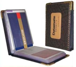 Pocket Leatherette Business Credit Card Holder Wallet 60 B35