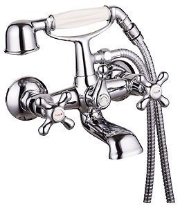 new clawfoot bath tub faucet with handheld shower spray time