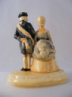 Sebastian Miniature SML 287 George and Martha Washington MARBLEHEAD