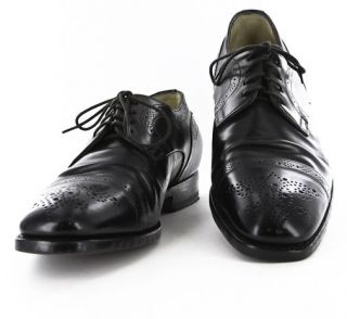 new $ 1400 santoni black shoes 10 5 9 5