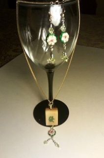   Necklace, Earrings &/or Bracelet & w/ Mahjong Tiles Dices   Jewelry3