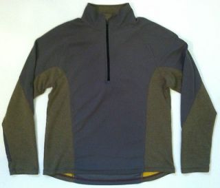 Mens GAP Athletic Fit Grey/Yellow Accent Track Pull Over   Size 