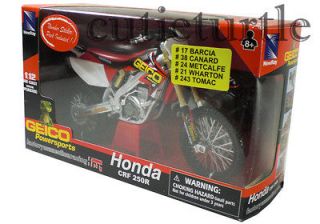 New Ray Geico Motorcross Honda CRF 250R Dirt Bike 112 Red