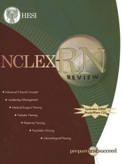 NCLEX RN Review by HESI Staff and Mary Anderson 2005, Paperback
