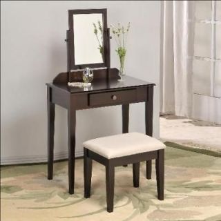 white vanity makeup set stool mirror new more options color
