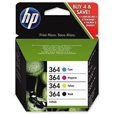 HP No 364 Multi Pack Original Cartridges B,C,M,Y CB316EE,CB318E​E 