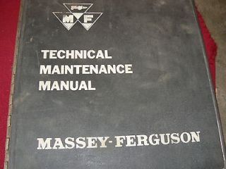 Massey Ferguson 185 210 220 320 Backhoe Dealers Shop Manual