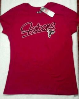 NEW WITH TAGS OFFICIAL WOMENS ATLANTA FALCONS NFL TOP/SHIRT LARGE CUTE 