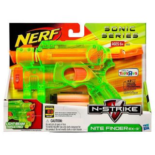 Nerf NITE FINDER EX 3 Blaster N STRIKE Sonic Series GUN 3 DARTS Green 