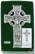fine pewter true celtic irish cross antique silver time