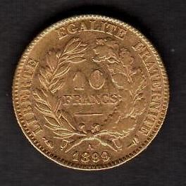 france 1899a 10 francs gold see pictures from canada time