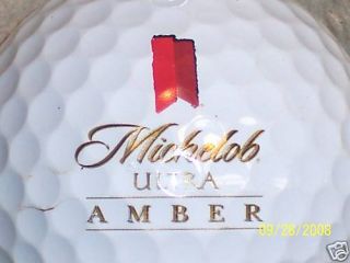 michelob beer ultra amber logo golf ball time
