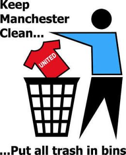 KEEP MANCHESTER CLEAN funny football city t shirt