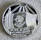 emiliano zapata commemorative silver mexican medal  $