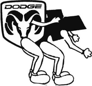 DODGE BENDING CHEVY HEMI FUNNY DECAL STICKER TRUCK EMBLEM CHARGER 