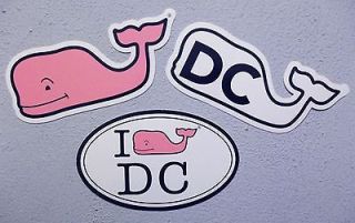 Vineyard Vines Washington DC Whale Stickers, Collectors Items FREE 