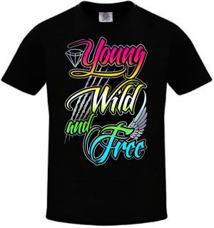 YOUNG WILD AND FREE T SHIRT LMFAO Party Rock Crew Gym Shirt LMFAO 