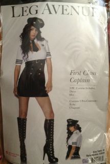 first class captain sexy pilot halloween costume s m l
