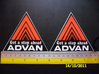 2jdm advan sticker decals car tuning detailing from thailand time
