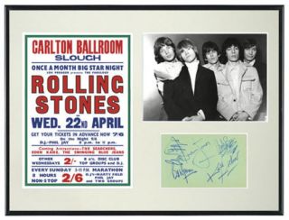 rolling stones autograph in Entertainment Memorabilia