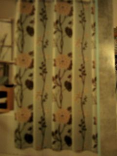 WEST ST.DESIGNS FABRIC SHOWER CURTAIN 100% POLYESTER NEW WITH TAGS