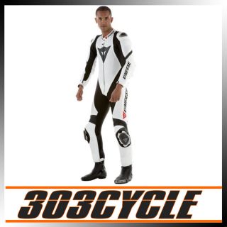 Dainese T Laguna Seca Pro Estiva 1 Piece Motorcycle Race Suit White 