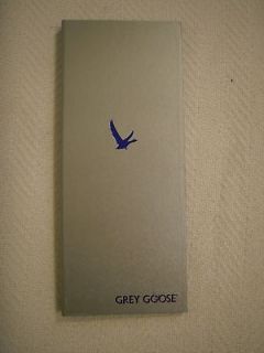 new grey goose vodka menu folder silver drink list holder
