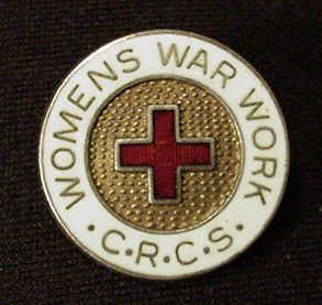 sterling silver Canadian RED CROSS Society C.R.C.S. Womens War Work 