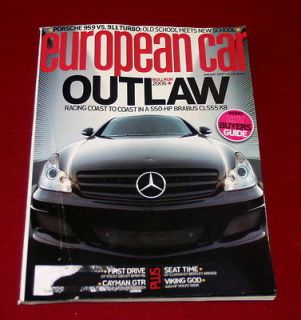 european car january 2007 outlaw 550 hp brabus cls55 time