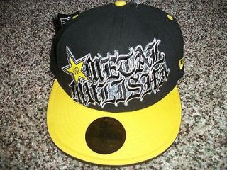 METAL MULISHA New NWT Mens 7 1/4 Fitted Rockstar Energy Drink HAT CAP 
