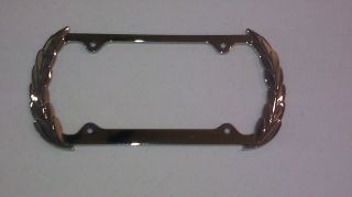 gold wreath cadillac license plate frame  12