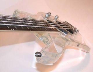 Galveston Clear Solid Body 5 String Electric Bass Guitar, 2 Pickups 