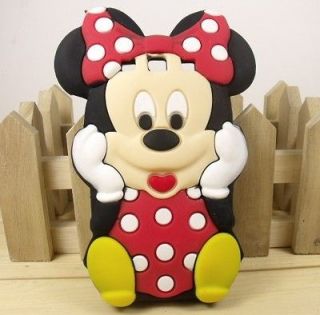 3D Mickey Minnie Mouse silicone TPU cover case for Samsung Galaxy S3 